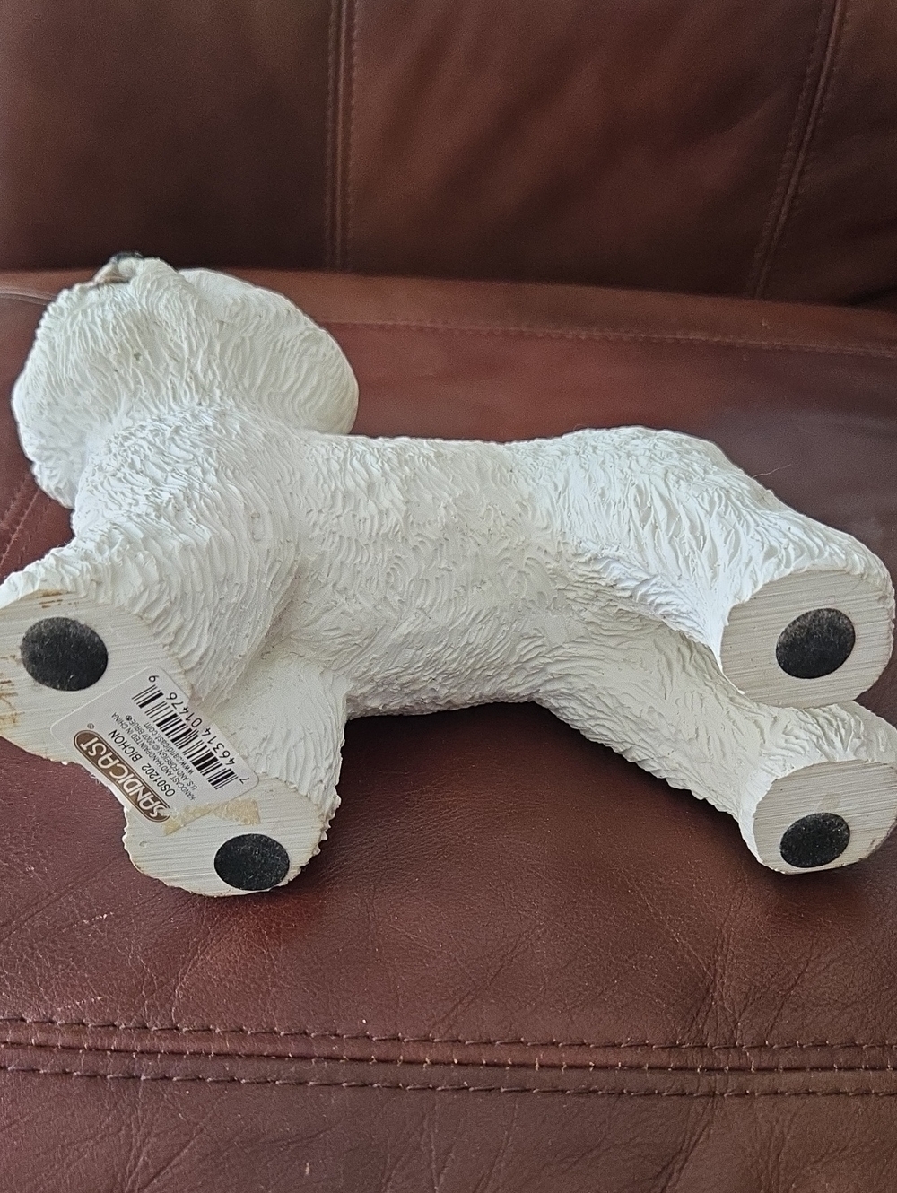 White Bichon Frise Figurine - Realistic Dog Decor - Picture 2 of 4